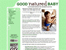 Tablet Screenshot of goodnaturedbaby.com